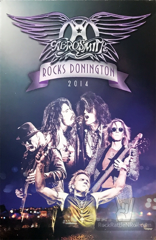 Aerosmith 2014 Rocks Donington Promo Postcard